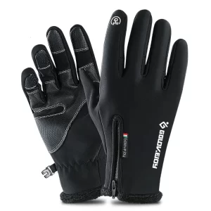 S-XXL Winter Cycling Gloves Unisex Cold-proof Waterproof  Fluff Warm Gloves For Touchscreen Cold Weather Windproof Anti Slip 1