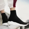 Knit High Top Socks Shoes Men Women Plus Size 35-47 Platform Men's Black Sneakers Slip On Lightweight Running Shoes Men Trainers 5