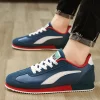 Hot sale Blue Mens Fashion Sneakers Classic Leather Sport Shoes For Men Trainers Designer Athletic Sneakers Male Running Shoes 4