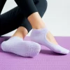 Women High Quality Pilates Socks Anti-Slip Breathable Backless Yoga Socks Ankle Ladies Ballet Dance Sports Socks for Fitness Gym 3