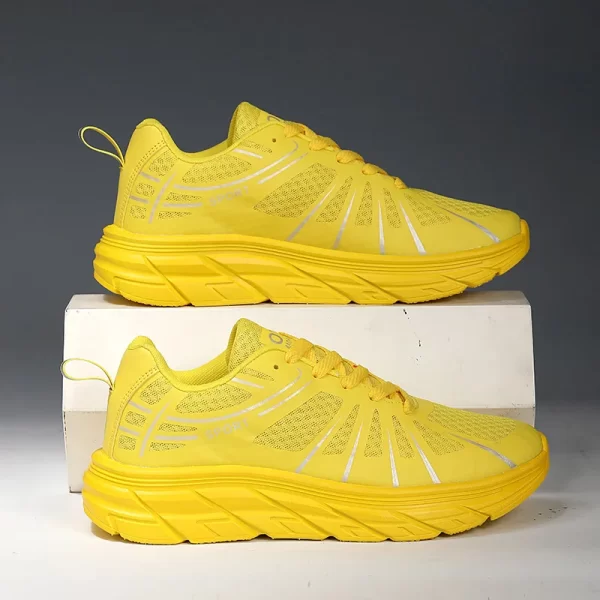 Summer Marathon Running Tennis Mens Yellow Sneakers Mesh Breathable Sneakers Men Plus Size 47 Light Casual Walking Shoes Men 1