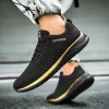 New Cheap Black Sneakers Men Sport Shoes Mesh Breathable Mens Walking Shoes Ultralight Sneakers Male Size 48 Tennis shoes homme 4