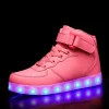 Men's Glowing Sneakers Unisex Luminous Sneakers for Boys Girls Led Women Children's Luminous Shoes Women Vulcanize Shoes Size 46 4