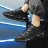 Black Leisure Sneakers for Men 3