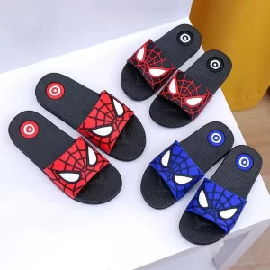 New Summer Children Cartoon Spiderman Print Baby Shoes Slippers For Girls Boys Kids Anti Skid Slipper Beach Shoes Flip Flops 1