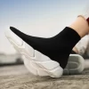 New Black Couples Sock Running Shoes Breathable Mesh Men's Socks Sneakers Big Size 47 Comfortable Non-slip Womens Slip-on Shoes 6