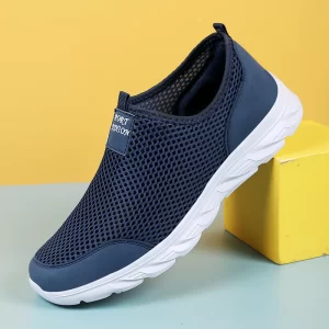 Sneakers Men Summer Casual Shoes Men Mesh Breathable Outdoor Non Slip Soft Sports Shoes Slip on Sneaker for Men Plus Size 38-46 1