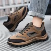 Fashion Men's Casual Shoes Outdoor Male Hiking Shoes Comfortable Wear-resistant Men's Sneakers Winter Warm Men Thick-soled Shoes 4