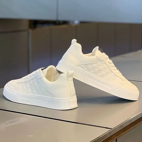 Summer Men’s Trendy White Sneakers 1