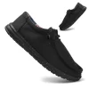 Plus Size Men's Solid Color Breathable Slip On Classic Loafer Shoes Comfy Casual Durable Lightweight Walking Shoes 6