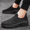 Running Shoes Men Lightweight Mesh Comfortable Flat Casual Walking Shoes Slip-on Unisex Sneakers for Men and Women Big Size 6