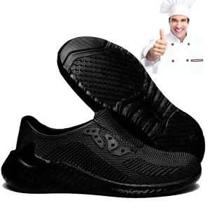 Professional Chef Clogs for Men Non Slip Oil Water Resistant Food Service Work Sneakers Comfort Casual Shoes 1