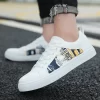 Men Leather Casual Shoes Outdoor Men's Casual Sneakers Male Comfort Lace Up Flats Sneakers Platform Concise Walking Men's Shoes 5