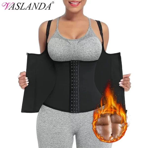 Sweat Waist Trainer Vest Slimming Corset for Weight Loss Body Shaper Sauna Suit Compression Shirt Belly Girdle Tops Shapewear 1