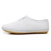 School White Gymnastics Dance Shoes for Men and Women Canvas Shoes Non-slip Flat-bottomed Sports Breathable White Shoe 3