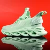 Lightweight Men's Running Shoe Comfy Breathable Knit Shock Absorption Non-Slip Sole Jogging Walking Women Sports Outdoor Shoes 2