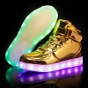 Men's Glowing Sneakers Unisex Luminous Sneakers for Boys Girls Led Women Children's Luminous Shoes Women Vulcanize Shoes Size 46 6