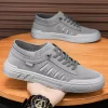 Summer Casual Sneakers for Men Breathable Loafers Lightweight Round Head Solid Colour Non-slip Flats Zapatillas Para Hombres 2