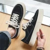 Men's Fall Casual Skateboard Shoes Men Comfortable Black Thick Sole Sneakers Lightweight Versatile Walking Tennis Shoes for Men 4