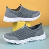 Sneakers Men Summer Casual Shoes Men Mesh Breathable Outdoor Non Slip Soft Sports Shoes Slip on Sneaker for Men Plus Size 38-46 3