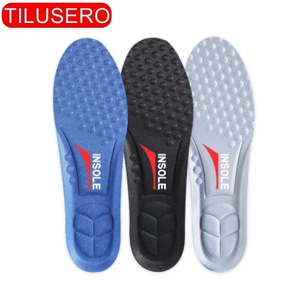 New 1 Pair Sport Running Soft Insoles For Feet Man Women Orthopedic Pad Shock Absorption Arch Support Shoes Sole 1