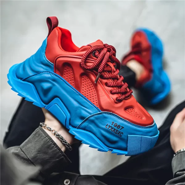 Hot Sale Designer Sneakers For Men Streetwear Men Chunky Shoes Comfortable Height Increasing Sneakers Men Casual Sports Shoes 1