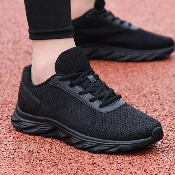 Black Breathable Casual Shoes for Man Sneakers Men Shoes Footwear Male Soft flat Walking Shoes Mocassin zapatillas de deporte 1