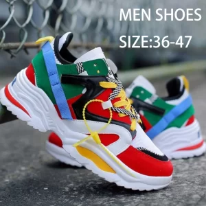 New Sports Shoes Ins Hot Running Shoes Mens Womens Fashion Shoes Color Matching Increase Shoes Sneakers 36-47 1