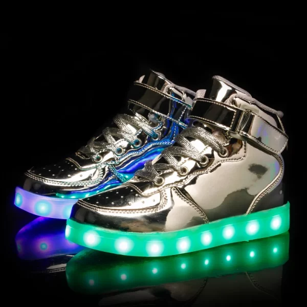 Men's Glowing Sneakers Unisex Luminous Sneakers for Boys Girls Led Women Children's Luminous Shoes Women Vulcanize Shoes Size 46 1