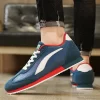 Hot sale Blue Mens Fashion Sneakers Classic Leather Sport Shoes For Men Trainers Designer Athletic Sneakers Male Running Shoes 5