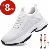 Summer Lift Sneakers Men Elevator Shoes Height Increasing Shoes for Man Insoles 8CM Hidden Heels Sports Inner Heightening Shoes 4