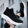 Men's Casual Sneakers Breathable Mesh Socks Shoes Fashion Sport Running Shoes Ankle Boots Slip-on Tennis Loafers For Women 6