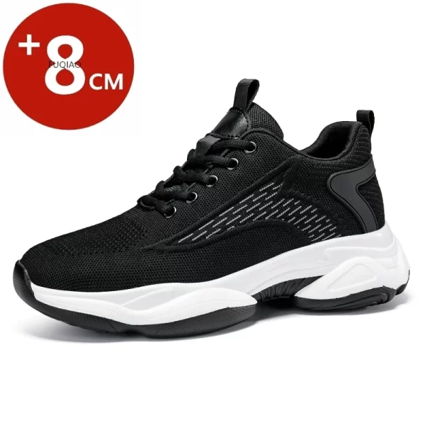 Summer Lift Sneakers Men Elevator Shoes Height Increasing Shoes for Man Insoles 8CM Hidden Heels Sports Inner Heightening Shoes 1