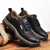 High Quality Men's Sneakers Leather Men Casual Shoes Moccasins Breathable Retro Men Sports Walking Shoe Outdoors Hiking Sneakers 2